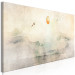 Canvas Print Silent Departure (1-piece) Narrow - landscape with flying birds 143571 additionalThumb 2