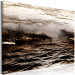 Canvas Print Seascape (1-piece) - sepia waves and bright sky 143871 additionalThumb 2