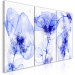 Canvas Print Blue Flowers (3-piece) - plants painted with watercolors and ink 145171 additionalThumb 2