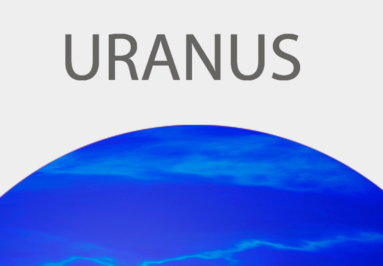 Wall Poster Uranus II - Blue Planet of the Solar System on a Gray Background 146471 additionalImage 20