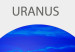 Wall Poster Uranus II - Blue Planet of the Solar System on a Gray Background 146471 additionalThumb 20