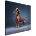 Canvas AI Dachshund Dog - Smiling Animal in Colorful Disguise - Square 150271 additionalThumb 2