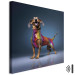 Canvas AI Dachshund Dog - Smiling Animal in Colorful Disguise - Square 150271 additionalThumb 8