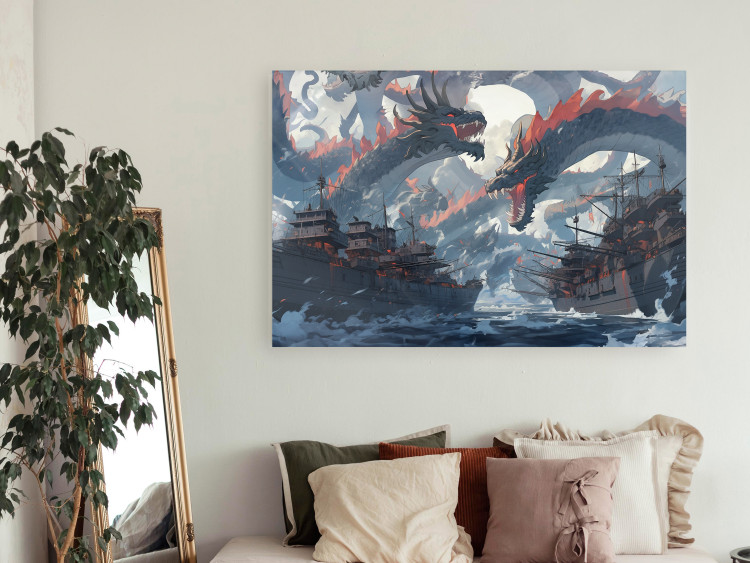 Wall Poster Monsters and Ships - Dragons and Warships During the Naval Battle 150671 additionalImage 8