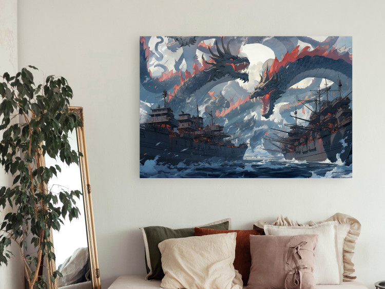Wall Poster Monsters and Ships - Dragons and Warships During the Naval Battle 150671 additionalImage 6
