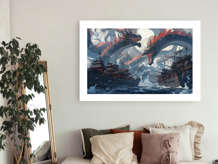 Wall Poster Monsters and Ships - Dragons and Warships During the Naval Battle 150671 additionalImage 7