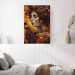 Canvas Print Orange Woman - A Portrait Inspired by the Work of Gustav Klimt 151071 additionalThumb 3