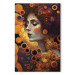 Canvas Print Orange Woman - A Portrait Inspired by the Work of Gustav Klimt 151071 additionalThumb 7