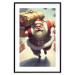 Wall Poster Christmas Madness - A Muscular Santa Claus Carrying a Gift 151871 additionalThumb 17
