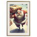 Wall Poster Christmas Madness - A Muscular Santa Claus Carrying a Gift 151871 additionalThumb 13