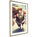 Wall Poster Christmas Madness - A Muscular Santa Claus Carrying a Gift 151871 additionalThumb 6