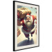 Wall Poster Christmas Madness - A Muscular Santa Claus Carrying a Gift 151871 additionalThumb 8