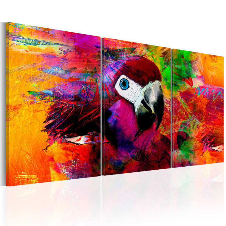 Canvas Art Print Jungle of Colours 90471 additionalImage 2