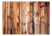 Wall Mural Chamber - brown composition with a texture of irregular planks of wood 91171 additionalThumb 1