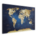 Canvas Print World Map: The Dark Blue Depths 94571 additionalThumb 2