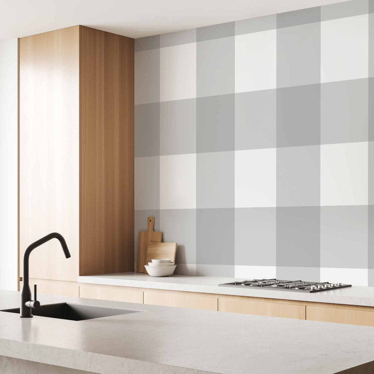 Modern Wallpaper Check Pattern: Grey 96971 additionalImage 9