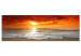 Canvas Calm Sea (1-piece) - Waves in Sunset Rays 105781