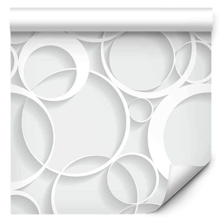 Modern Wallpaper White Rings 108281 additionalImage 1