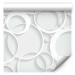 Modern Wallpaper White Rings 108281 additionalThumb 1