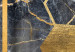 Poster Geometric Chain - Elegant gold abstraction on a marble background 114381 additionalThumb 9
