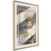 Poster Geometric Chain - Elegant gold abstraction on a marble background 114381 additionalThumb 2