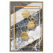 Poster Geometric Chain - Elegant gold abstraction on a marble background 114381 additionalThumb 20