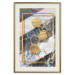 Poster Geometric Chain - Elegant gold abstraction on a marble background 114381 additionalThumb 19