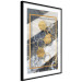 Poster Geometric Chain - Elegant gold abstraction on a marble background 114381 additionalThumb 11