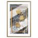 Poster Geometric Chain - Elegant gold abstraction on a marble background 114381 additionalThumb 14