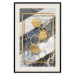 Poster Geometric Chain - Elegant gold abstraction on a marble background 114381 additionalThumb 18