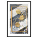 Poster Geometric Chain - Elegant gold abstraction on a marble background 114381 additionalThumb 15