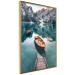 Wall Poster Boats in the Dolomites - picturesque water landscape against a mountain range backdrop 116681 additionalThumb 12