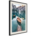 Wall Poster Boats in the Dolomites - picturesque water landscape against a mountain range backdrop 116681 additionalThumb 3