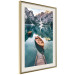 Wall Poster Boats in the Dolomites - picturesque water landscape against a mountain range backdrop 116681 additionalThumb 2