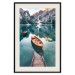 Wall Poster Boats in the Dolomites - picturesque water landscape against a mountain range backdrop 116681 additionalThumb 18