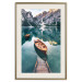 Wall Poster Boats in the Dolomites - picturesque water landscape against a mountain range backdrop 116681 additionalThumb 19