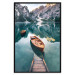 Wall Poster Boats in the Dolomites - picturesque water landscape against a mountain range backdrop 116681 additionalThumb 18