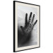Poster Magical Hand - black and white geometric abstraction with plant motif 117281 additionalThumb 3