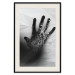 Poster Magical Hand - black and white geometric abstraction with plant motif 117281 additionalThumb 17
