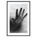 Poster Magical Hand - black and white geometric abstraction with plant motif 117281 additionalThumb 16
