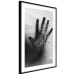 Poster Magical Hand - black and white geometric abstraction with plant motif 117281 additionalThumb 10