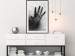 Poster Magical Hand - black and white geometric abstraction with plant motif 117281 additionalThumb 21
