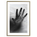 Poster Magical Hand - black and white geometric abstraction with plant motif 117281 additionalThumb 13