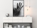 Poster Magical Hand - black and white geometric abstraction with plant motif 117281 additionalThumb 3