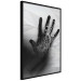 Poster Magical Hand - black and white geometric abstraction with plant motif 117281 additionalThumb 9
