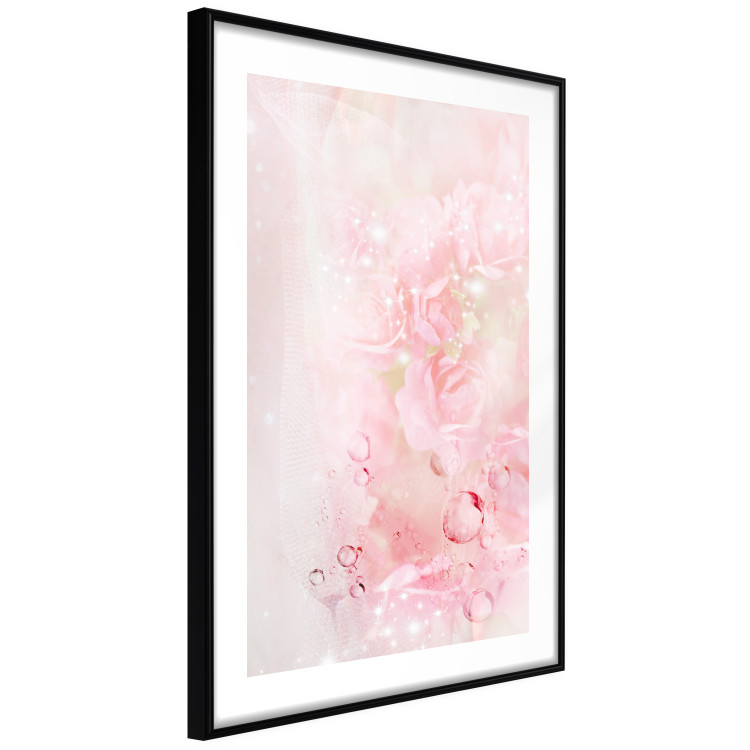 Poster Pink Nature - radiant abstraction with delicate botanical motif 117881 additionalImage 11