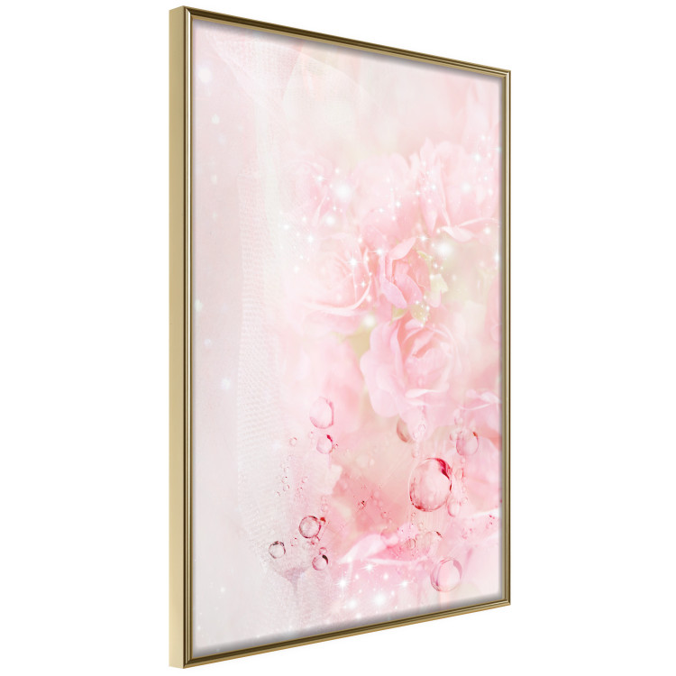 Poster Pink Nature - radiant abstraction with delicate botanical motif 117881 additionalImage 12