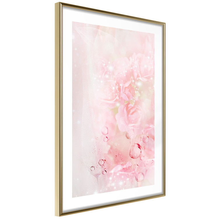 Poster Pink Nature - radiant abstraction with delicate botanical motif 117881 additionalImage 6
