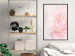 Poster Pink Nature - radiant abstraction with delicate botanical motif 117881 additionalThumb 3