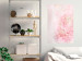 Poster Pink Nature - radiant abstraction with delicate botanical motif 117881 additionalThumb 17